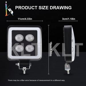 Luz de Trabajo LED de Aluminio <span class=keywords><strong>Calite</strong></span> de 4 Pulgadas, 12V-24V, Luces Antiniebla y de Conducción para Motocicleta con 1 Año de Garantía - Product Image 6