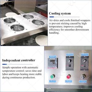 Machine à fabriquer des feuilles de samosa, des crêpes aux œufs, des enveloppes de rouleaux de printemps <span class=keywords><strong>surgelés</strong></span> et des peaux de lumpia - Product Image 5