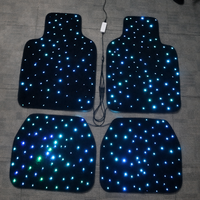 Starlight Auto-Fußmatten Sternenlicht für Auto 4-teilig LED RGB APP Fernbedienung Wasserdicht Leuchtende Auto-Bodeninnenausstattung