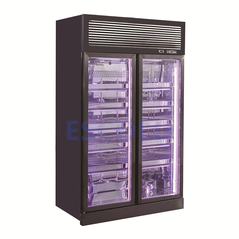 Commercial Meat Aging Fridge 1000L Dry Aging Cabinet for Beef Digital Control Dry Ager Meat Refrigerator with Glass Door