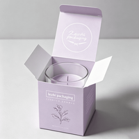 Caja de Regalo Plegable Desechable con Impresión de Logotipo Personalizado y Colorido, Caja de Papel para Empaque de Velas, Caja de Cartón para Velas
