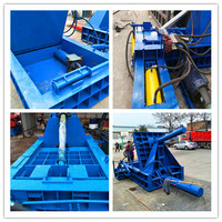 Presse à balles hydraulique en acier inoxydable et en acier aluminium, compacteur de fûts à déchets, machine d'emballage, presse à balles pour déchets, 13 kW, 380V