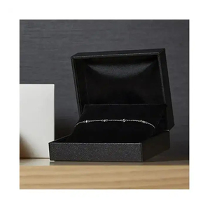 Logo impreso satén caja cinta caja de regalo embalaje para embalaje de joyas - Product Image 1