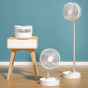 Ventilateur de sol oscillant à couverture amovible, vente chaude 2025, multifonctionnel, pliable, support de bureau, ventilateur intelligent, hauteur réglable - Product Image 4