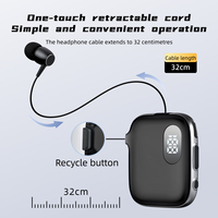 Audífonos ESON K91 Semi-In-Ear ANC IPX5 Resistentes al Agua Tipo C con Clip para Cuello, Batería de Larga Duración, 12 Meses en Espera