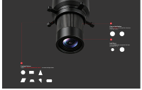 Projecteur LED sur rail COB 10W 30W, focalisable et orientable, pour exposition de peintures en galerie d'art et musée, en aluminium moderne