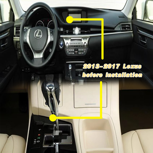 เครื่องเล่นดีวีดีในรถยนต์ วิทยุติดรถยนต์ หน้าจอ 12.3 นิ้ว Qualcomm Snapdragon Android 14 รองรับ Carplay ระบบนำทางมัลติมีเดีย สำหรับ Lexus <span class=keywords><strong>ES</strong></span> ปี 2013-2017 - Product Image 2