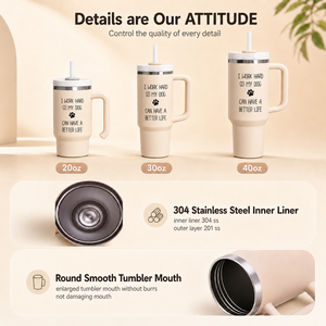 Custom Western Art Font Stainless Steel Vacuum Tumbler with Handle Lid Straw 14oz-40oz UV Laser Silk Print Leak-Proof BPA Free - Product Image 2