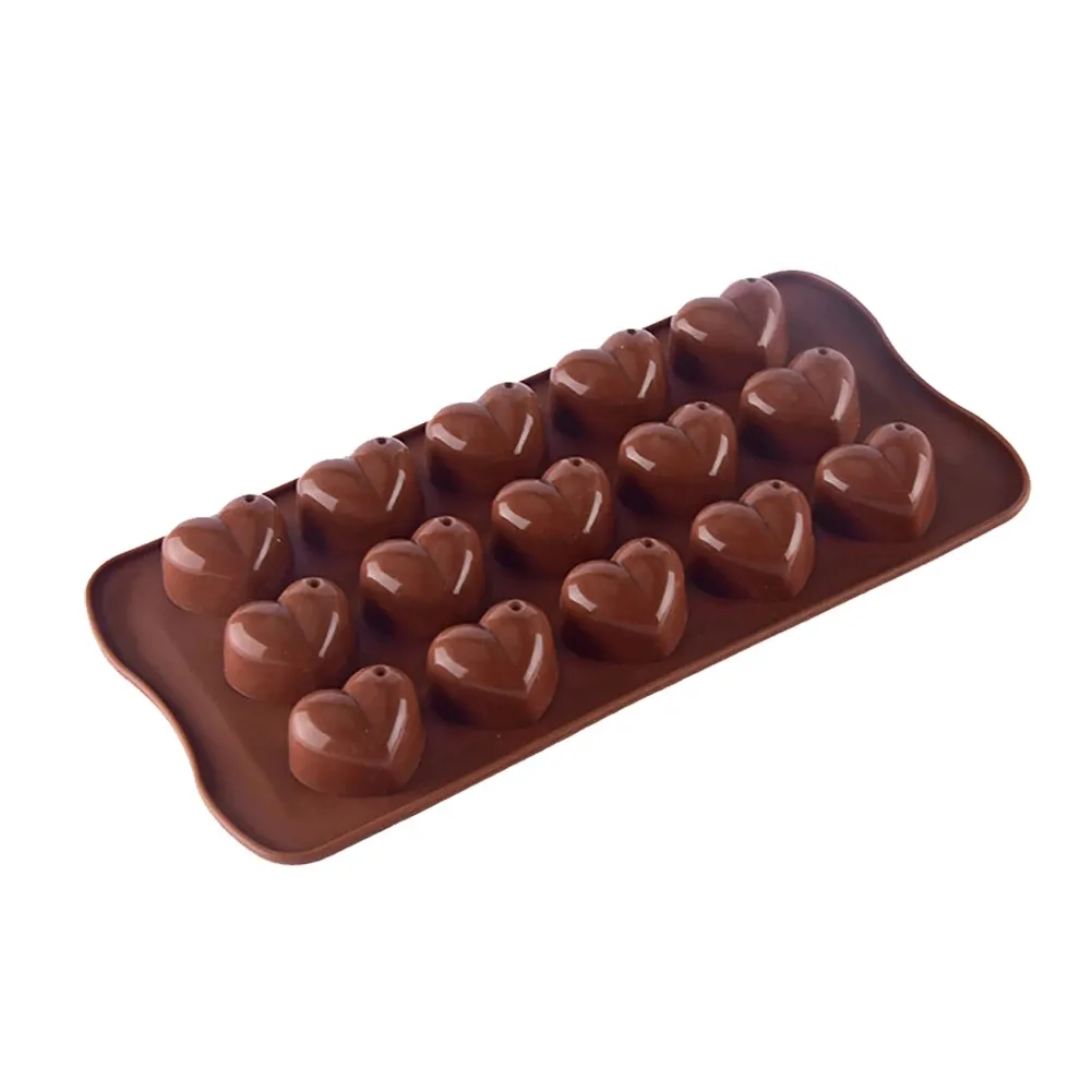 Silicone fai da te 3D forma di cuore stampo decorazione di una torta stampo a forma di cuore cubetto di ghiaccio sapone al cioccolato vassoio di gelatina strumento di cottura della cucina