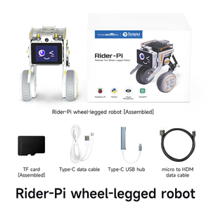 Rider Pi sợi carbon kết nối cấu trúc thanh kép Bánh xe chân robot hỗ trợ chức năng Python và ai - Product Image 4