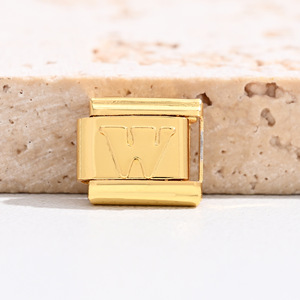 Pulsera con Letras del Alfabeto, Chapada en Oro, Modular, con Dijes, Regalo de Joyería para Mujer, Accesorio de Moda - Product Image 3