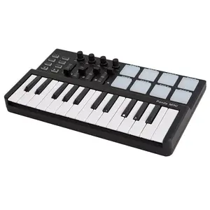 Wholesale Price Portable Mini Piano 25-Key USB Keyboard Drum Pad midi Controller Keyboard
