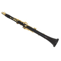 SLADE High-End Ebony Clarinet with Black Gold Key B-Tone Clarinet for Adult Beginner Performance Exam Black Pipe