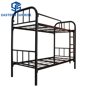 Cama litera negra resistente <span class=keywords><strong>de</strong></span> tamaño individual con estructura metálica y base <span class=keywords><strong>de</strong></span> malla <span class=keywords><strong>de</strong></span> alambre para el hogar, la oficina, el campamento o la <span class=keywords><strong>alquiler</strong></span>ía - Product Image 1