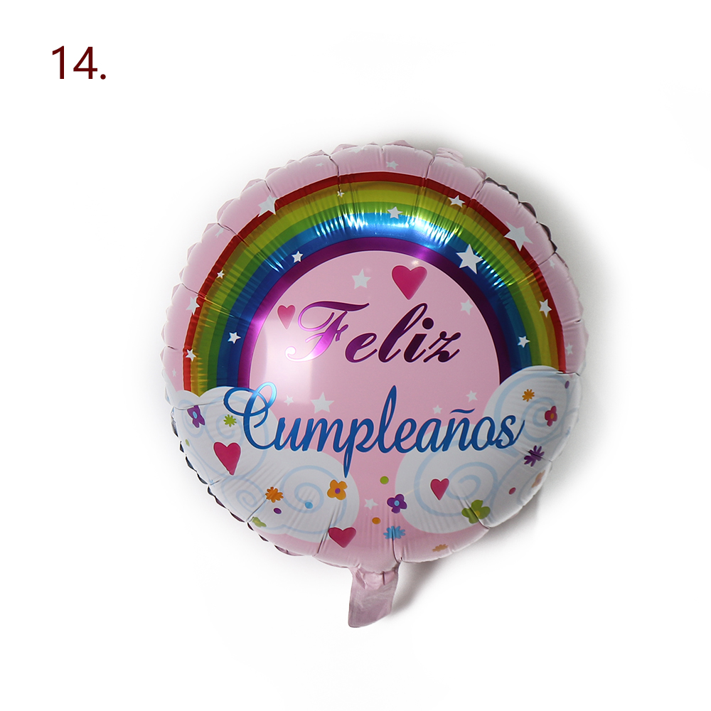 Ballon en aluminium Joyeux Anniversaire 14