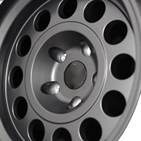 Jantes de voiture en alliage d'aluminium forgé 5x112 PCD Noir mat Style acier Roues légères Haute résistance Jantes automobiles Ajustement personnalisé