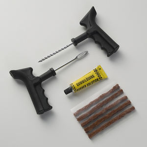 Commercio all'ingrosso 6 pezzi pistola maniglia <span class=keywords><strong>auto</strong></span> Kit riparazione pneumatici A3 acciaio zincato ottone plastica e metallo strumenti per pneumatici Tubeless - Product Image 2