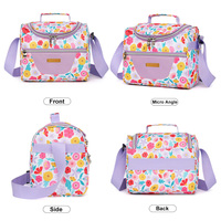 Geïsoleerde lunchtassen van waterdicht Oxford-materiaal met aangepast logo voor volwassenen, draagbare thermische koeltas, promotie lunchbox tas met logo