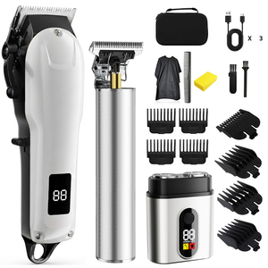 <span class=keywords><strong>Tondeuse</strong></span> à cheveux électrique sans fil rechargeable pour hommes, <span class=keywords><strong>kit</strong></span> de <span class=keywords><strong>coiffure</strong></span> et de rasage pour hommes - Product Image 1