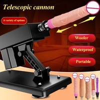 Máquina Sexual Inteligente Automática Ajustable de Alta Calidad para Adultos, Vibrador con Forma de Dildo, Pistola de Vibración, Masajeador Vibrador, Resistente al Agua IPX6
