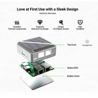 Radxa E20C Processeur 4 cœurs Double Ethernet Gigabit Boîtier en alliage d'aluminium CNC Décodage 4K Réseautage avancé Réseau domestique