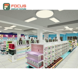 Luxury Hairpiece Display Cabinet Glass Door Lockable Drawer Multi Tier Shelf Store Display Cabinet - Product Image 4