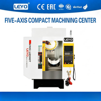 Centre d'usinage CNC compact 5 axes U200T, machine de perçage, de taraudage et de fraisage verticale, haute précision, traitement des métaux