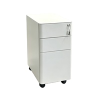 Armoire de classement mobile contemporaine en métal, antistatique, ignifuge, avec tiroirs, pour bureau, rangement sous le bureau