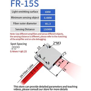 FR-15S เซ็นเซอร์ตรวจจับการแพร่กระจาย12-24V DC npnp สวิตช์เมทริกซ์ - Product Image 2