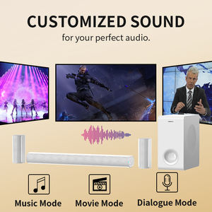 Barre de son détachable 4.1 canaux pour Smart TV, barre de son 120W avec caisson de basses, avec basses profondes et amplification du volume et <span class=keywords><strong>3</strong></span> modes d'égalisation - Product Image 3