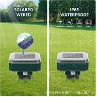 4er-Pack ABS Solar-Tierabwehrgerät für den Außenbereich - OEM-Marke Modell APH-SUAR01 für Katzen, Hunde, Eichhörnchen, Rehe 6*6*25cm 4,5V 16-60Hz