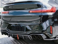 Kit de carrosserie diffuseur arrière en fibre de carbone style AE haute rigidité pour BMW X3M, kit de lèvre de pare-chocs arrière léger modifié
