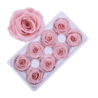 UKIQUEEN Kuncup Bunga Abadi Infinity Tahan Lama Selamanya, Mawar Asli Diawetkan dalam Kotak untuk Hadiah Hari Valentine