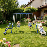 Ayunan Multifungsi Anak, Perosotan, Teeter Totter, Peralatan Bermain Taman