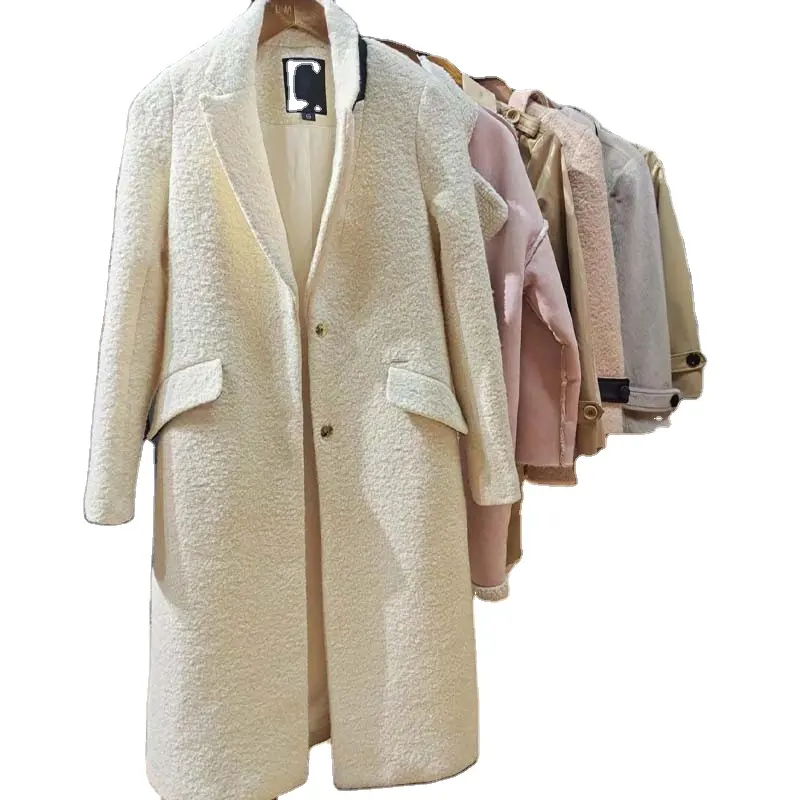 Fashion Overcoat Long Coat Used Winter Clothes Mixed China for Ladies Jacket Used Clothing for Women Adults Polyester / Cotton