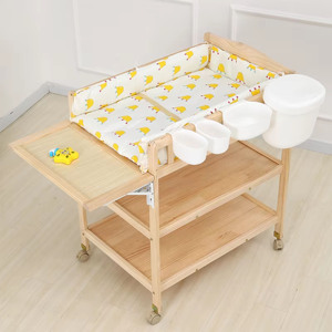 Table à langer Montessori en bois personnalisable avec hauteur réglable pour chambre d'enfant, garderie, crèche, mobilier de soins pour bébés - Product Image 3