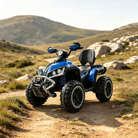 Voiture électrique tout-terrain pour enfants HT M602, 4 roues motrices, batterie 12V, véhicule électrique tout-terrain à 4 roues avec lumières LED