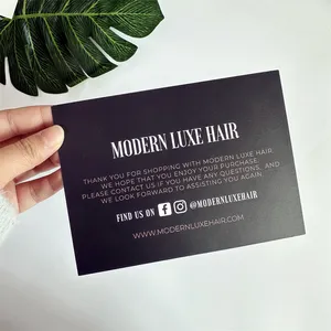 Hot sale custom Introduced cards,thank you/wedding/business card print company logo,gold foil edge business card