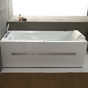 Baignoire en acrylique Jackuzzi CC542 - Design carré moderne autoportant avec lumière bleue pour usage <span class=keywords><strong>extérieur</strong></span> et villa, capacité <span class=keywords><strong>3</strong></span> personnes - Product Image 1