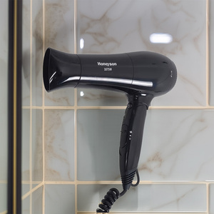 Honeyson Hotel Ionic Hair <strong>Dryer</strong> with Foldable Handle <strong>Electric</strong> AC Motor Concentrator Nozzle for Hotel Room Made of Plastic - Product Image 1
