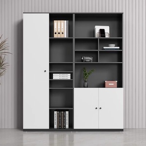 Meuble de rangement moderne en <span class=keywords><strong>bois</strong></span> avec plusieurs compartiments pour dossiers, idéal pour le bureau à domicile et la présentation de documents - Product Image 2