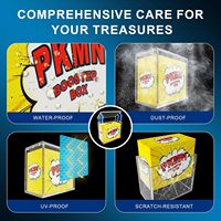 Boîte de présentation Booster Box avec aimants puissants et étui de protection résistant aux UV, boîte acrylique TCG pour le rangement et la présentation