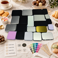 Boîte ronde en métal avec couvercle, boîte en métal personnalisée pour biscuits, thé, café, gâteaux, matcha, bougies, emballage, fournisseur de logos personnalisés