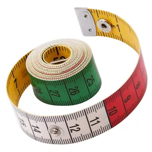 150厘米/60英寸德国优质软卷尺裁缝卷尺带按扣紧固件人体测量尺针线缝纫工具
