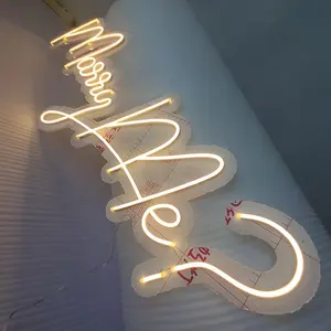 Custom Made gelin olmak Neon lambalı tabelalar işıklı düğün benimle evlenir misin Neon burcu