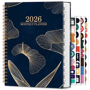 Carnet de notes 2026 à motif floral anglais, planificateur de travail quotidien pour une efficacité accrue avec suivi des horaires et des dates, option cadeau de Noël - Product Image 4