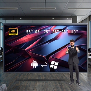 พันธมิตรจำหน่าย จอแสดงผล LCD 4K แบบดิจิทัลอัจฉริยะ สำหรับการทำงานร่วมกันเป็นทีม พร้อมการวิเคราะห์ธุรกิจรายไตรมาส - Product Image 1