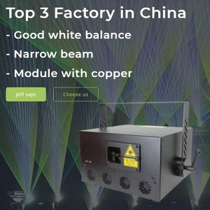 Projecteur laser R-RGB10W Golden Star Revolution RGB 10W, petite divergence de 1,0 mrad pour DJ, club, discothèque, spectacle sur scène - Product Image 1