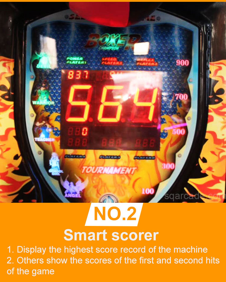 Electronic Amusement Operated Coin Kid Adult Stress Relief Kicking Game Machine Punch Arcade Boxing Game