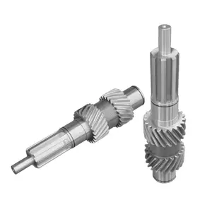 Accepted Customized steel helical gear shaft for reducer